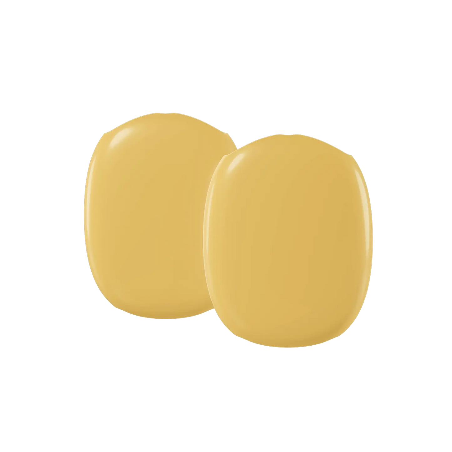 KELAB airpods max cover solid color yellow glossy scratch-resistant earcup cover set