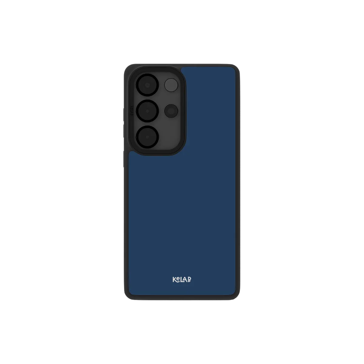 Dockside Samsung case — Bold, back view showing solid navy ink finish with camera cutout