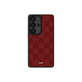 Maroon Check iPhone Case by KELAB