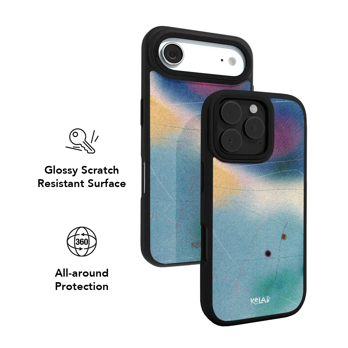 Serenity | Blue Ombre Aura Gradient iPhone Case