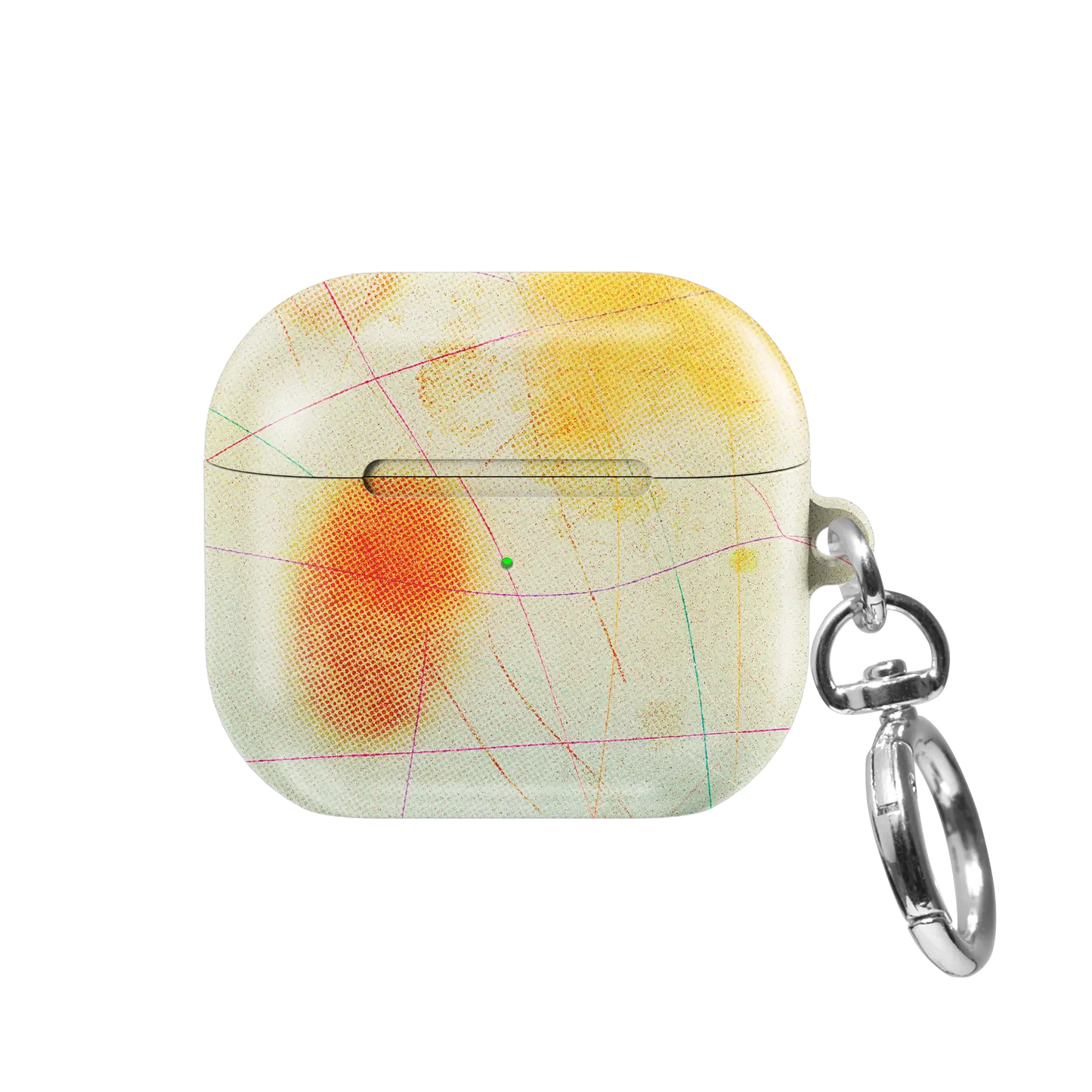 Red Aura Gradient Cute Colorful AirPods Case, front view