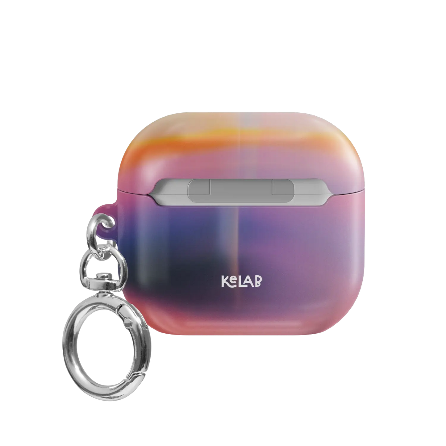 Pastel Kawaii Aura Gradient AirPods Case, back view