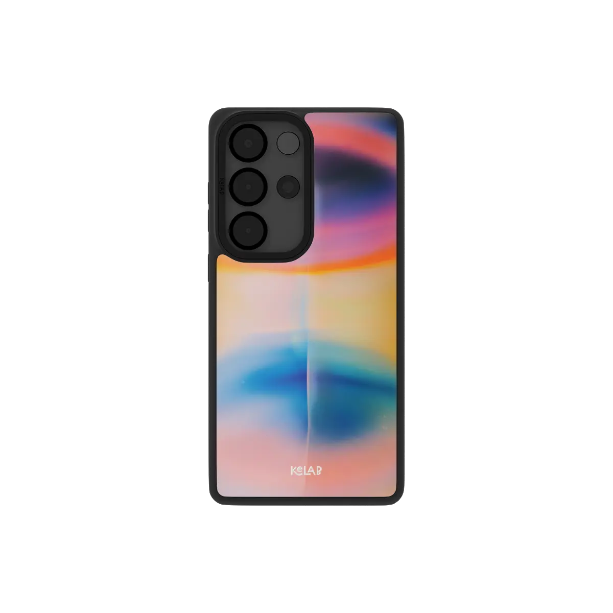 Minimalist Samsung Galaxy phone case in light TPU with a colorful gradient pattern for a sleek look.