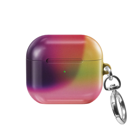 Dark Purple Aura Gradient Witchy AirPods Case, front view