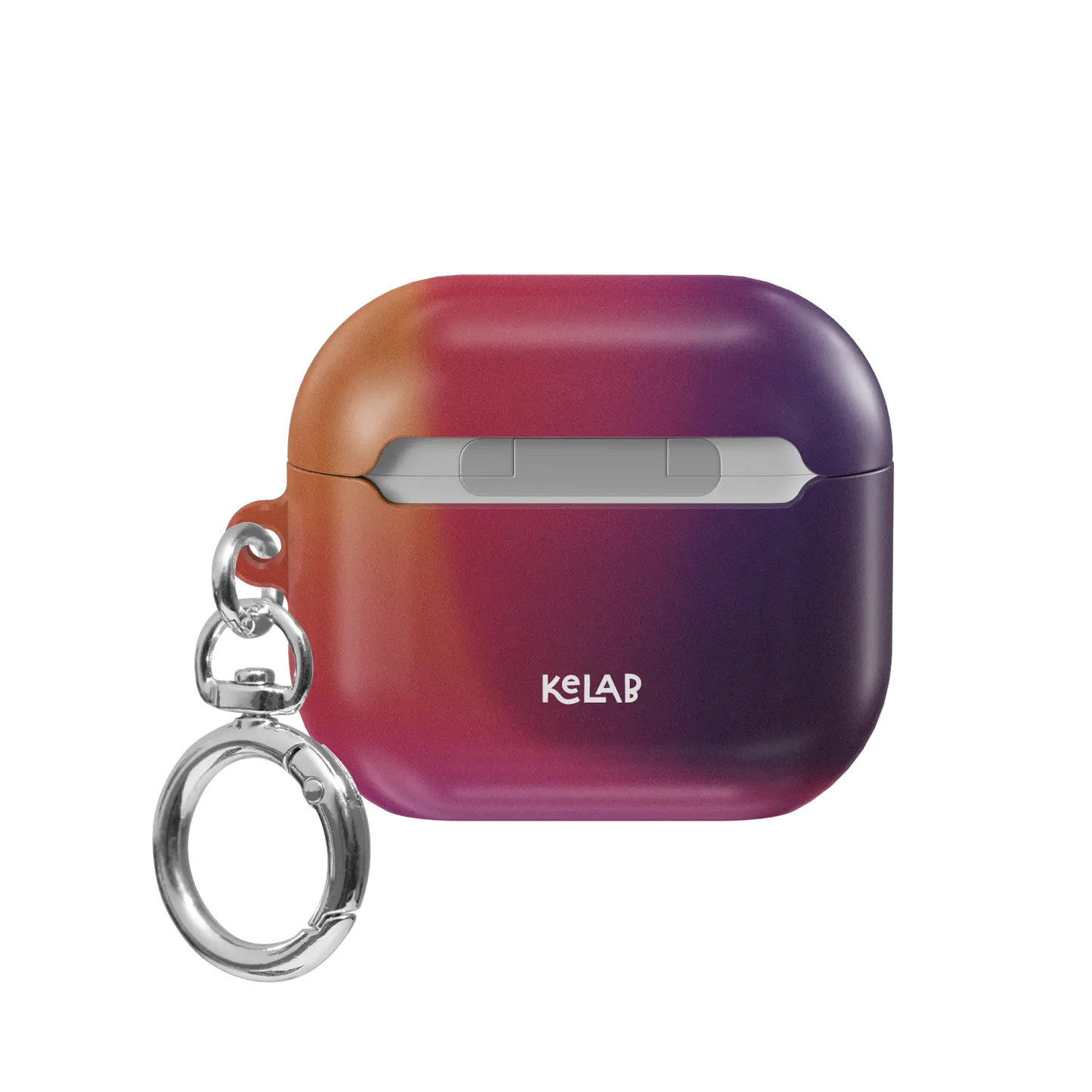 Dark Purple Aura Gradient Witchy AirPods Case, back view