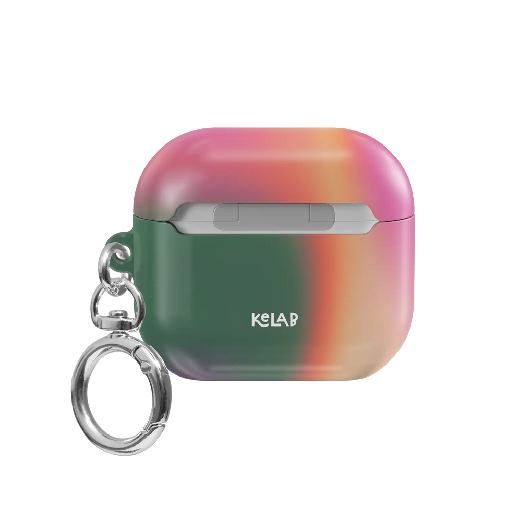 Colorful Dopamine Aura Gradient AirPods Case, back view