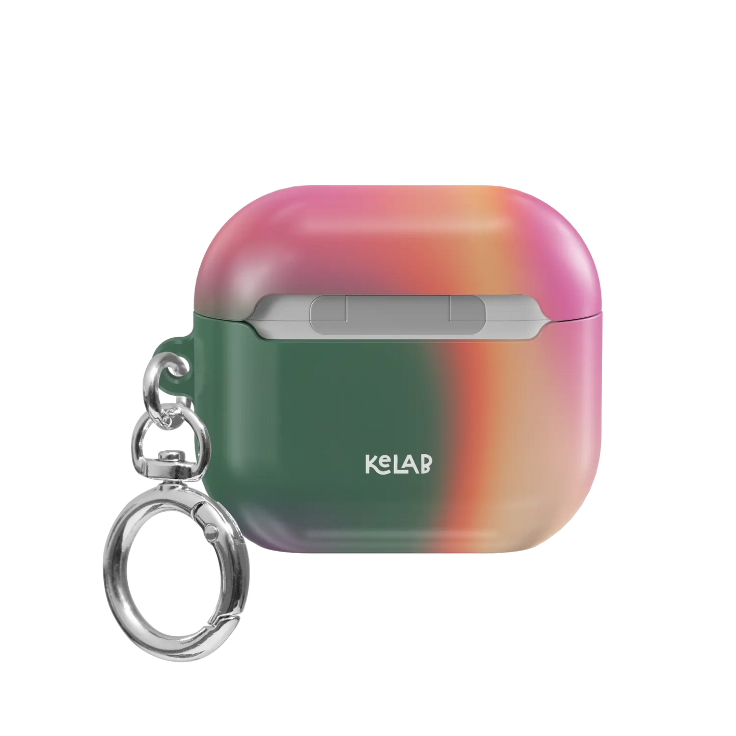 Colorful Dopamine Aura Gradient AirPods Case, back view