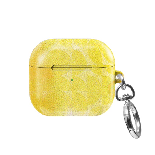 Zesty | Yellow Retro Geometric Circles AirPods Case - front view