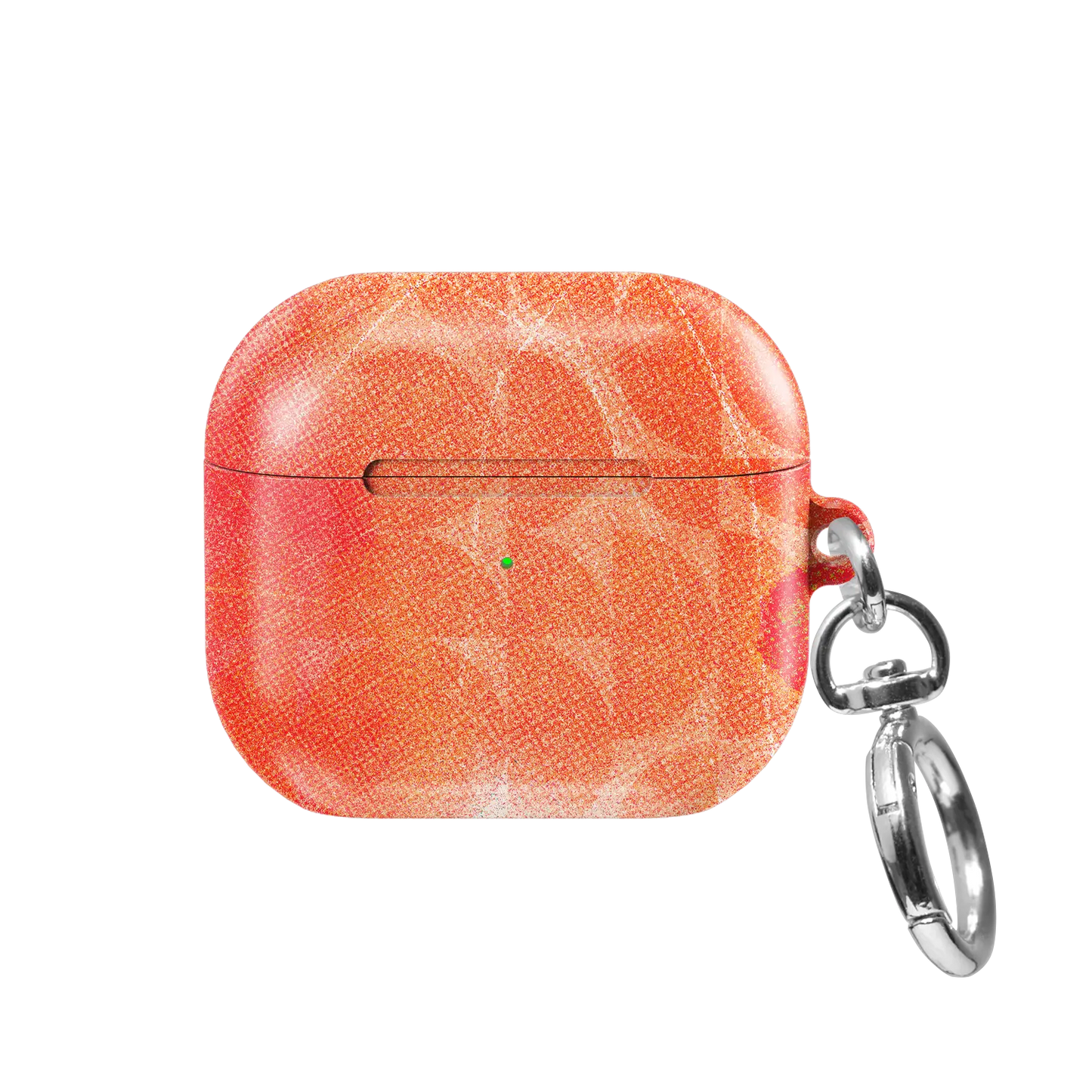 Sunset Squeeze | Red Retro Geometric Circles AirPods Case - front view