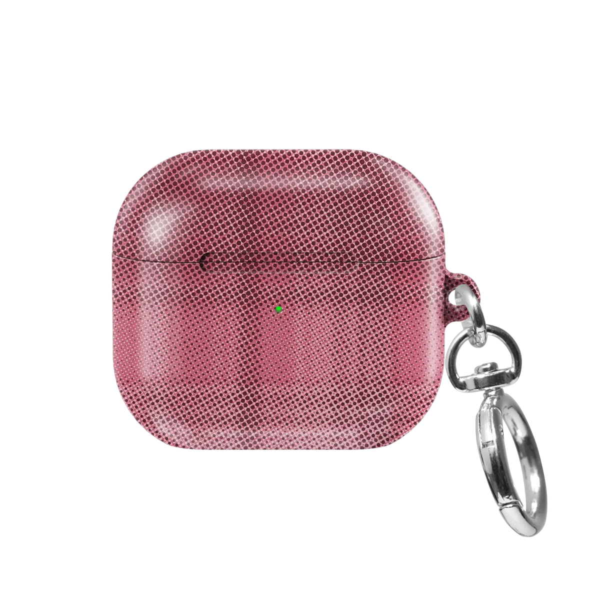 Pink Flannel Plaid Coquette Aesthetic AirPods Case, front view