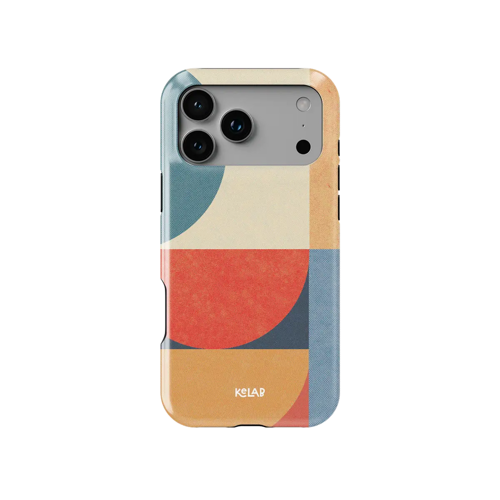 Color Index mood modular Tough iPhone case, front view showing the pattern.