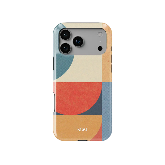 Color Index mood modular Tough iPhone case, front view showing the pattern.