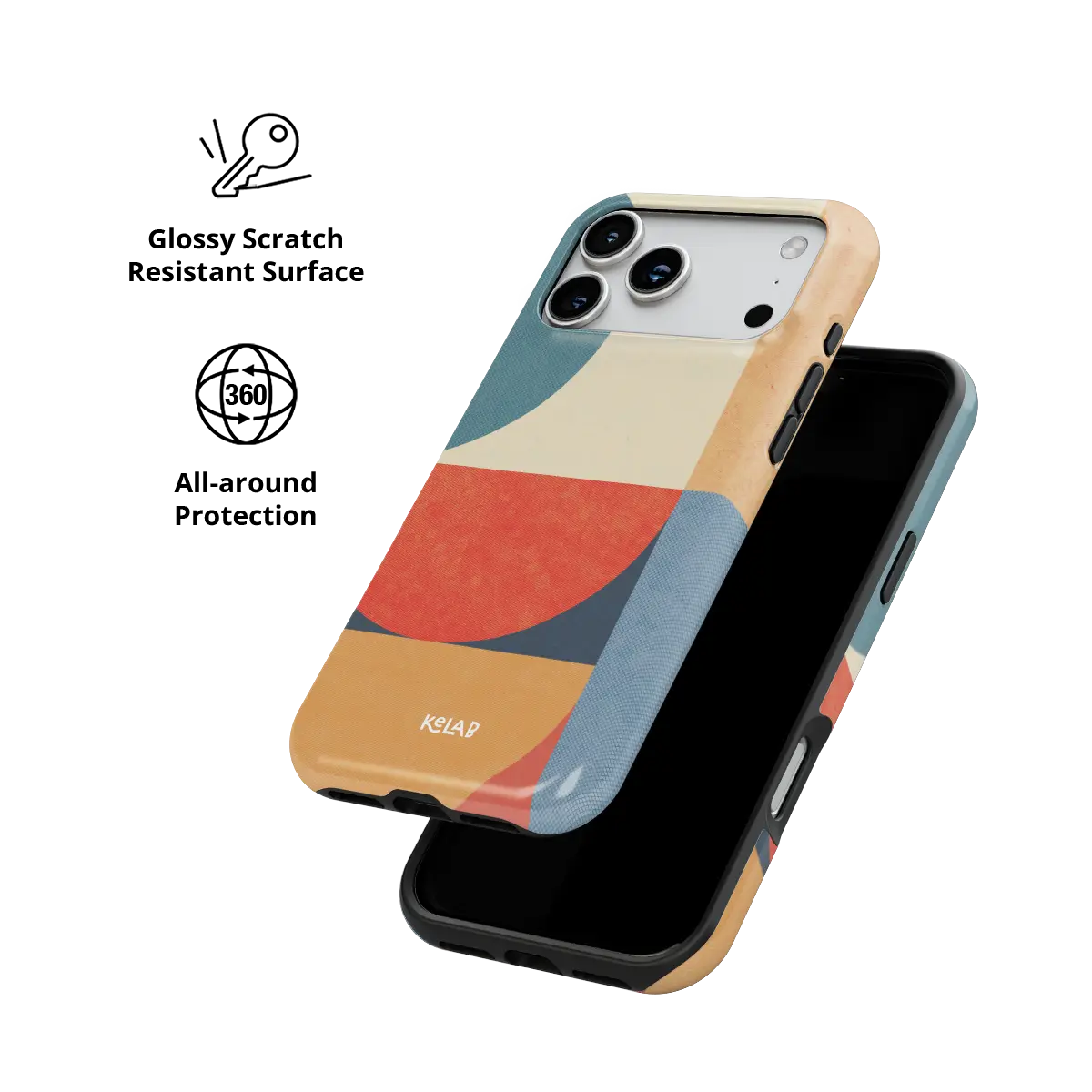 Color Index mood modular Tough iPhone case with glossy, scratch resistant all-around protection.