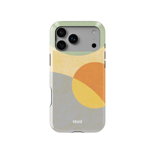 Pastel Orbit mood modular Tough iPhone case, front view showing the pattern.