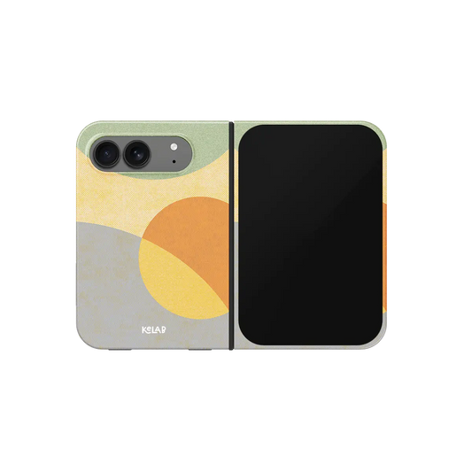 Pastel Arc, Mood Modular iPhone 18 Fold Case, unfolded front view