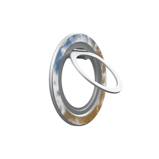 Indigo Soil | Brown-Blue Tie-Dye MagSafe Ring Stand
