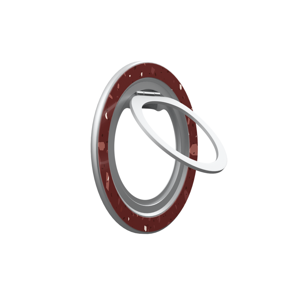 Crushed Merlot | Wine Red Terrazzo MagSafe Ring Stand