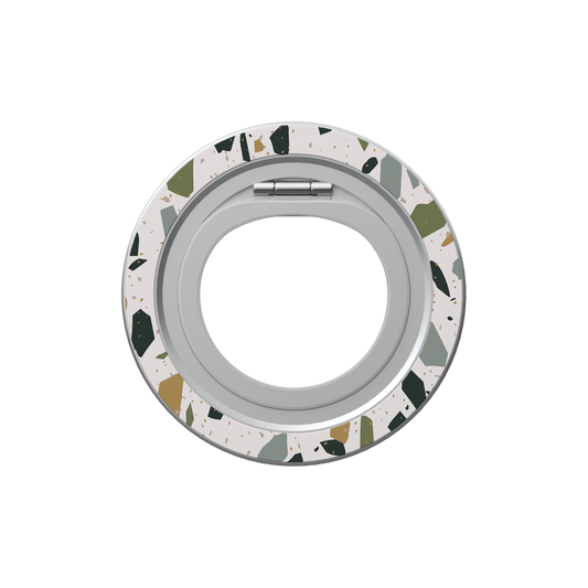 Pistachio Cream | White Terrazzo MagSafe Ring Stand
