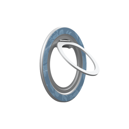 Cerulean | Dusty Blue Floral MagSafe Ring Stand