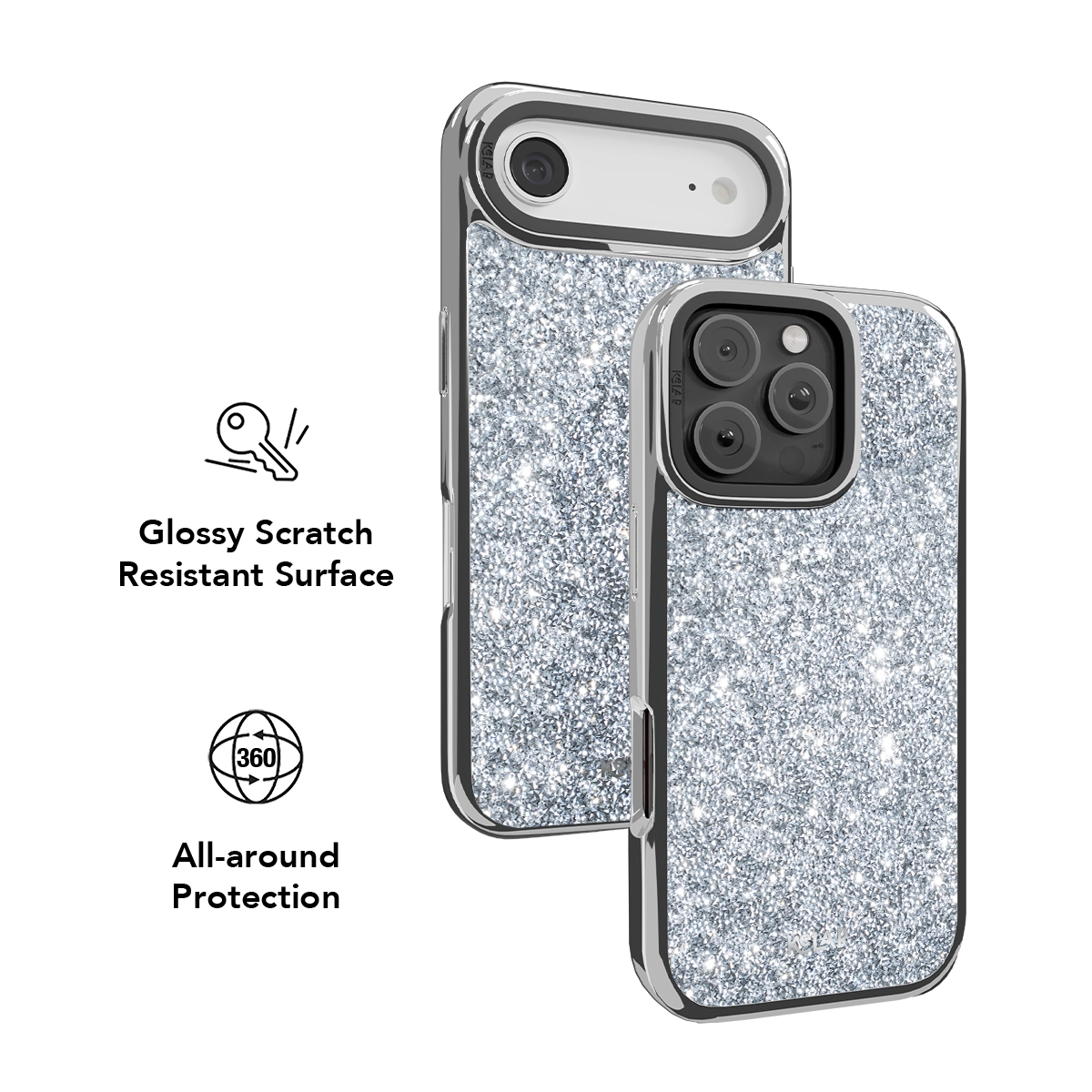Chromatic Dust | Silver Dimond iPhone Case