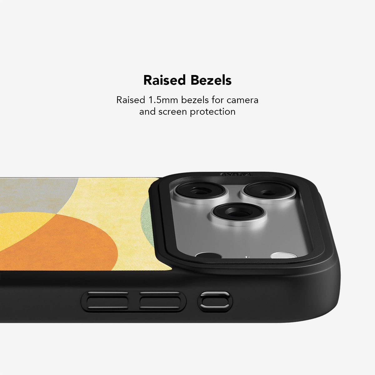 Pastel Orbit iphone case with raised bezels