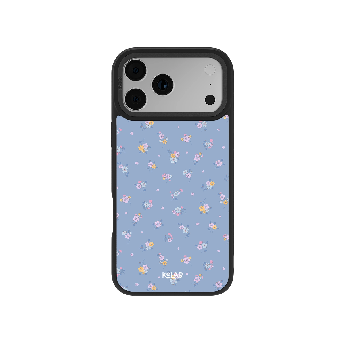 Pastel Blue Floral iPhone Case