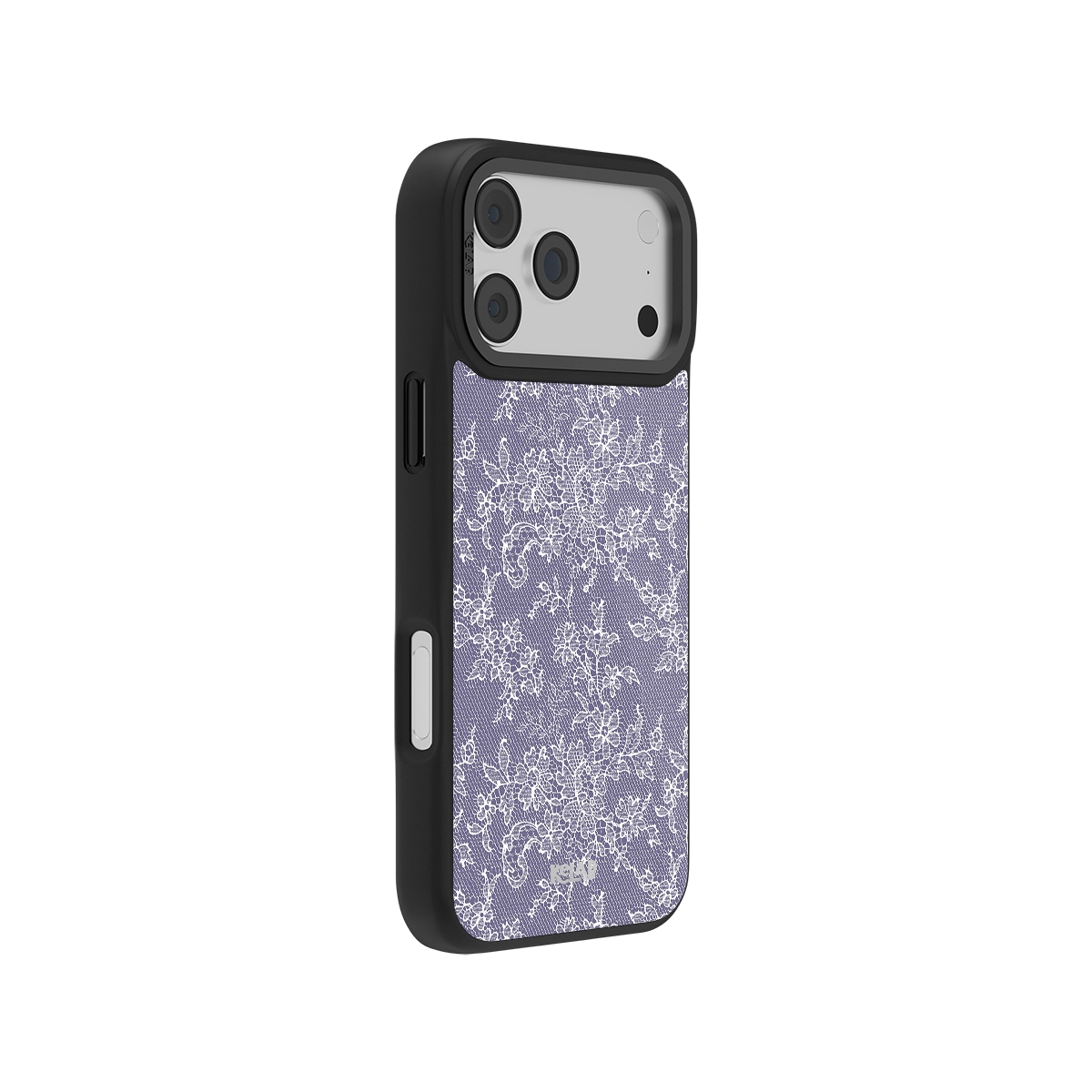 Botanical iPhone Case in iridescent green with floral design for iPhone 14 Pro Max