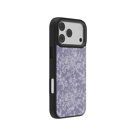 Botanical iPhone Case in iridescent green with floral design for iPhone 14 Pro Max
