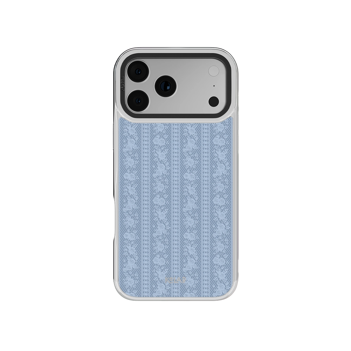 Botanical iPhone Case in iridescent green with a floral design for iPhone 17 Pro Max
