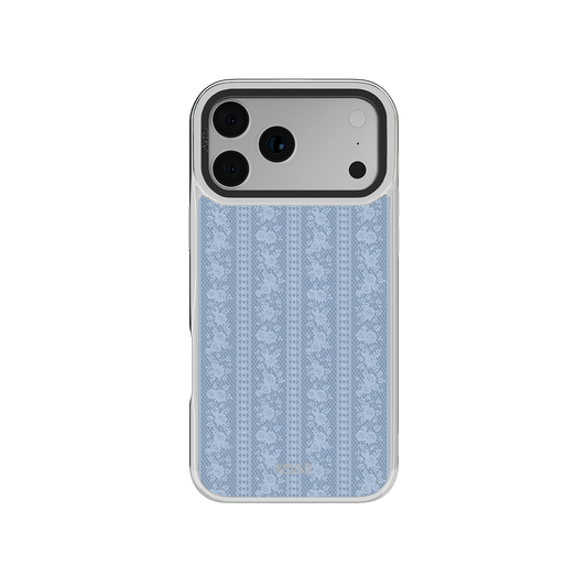 Botanical iPhone Case in iridescent green with a floral design for iPhone 17 Pro Max