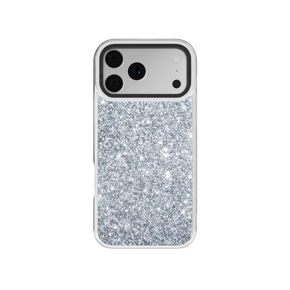 Chromatic Dust | Silver Dimond iPhone Case