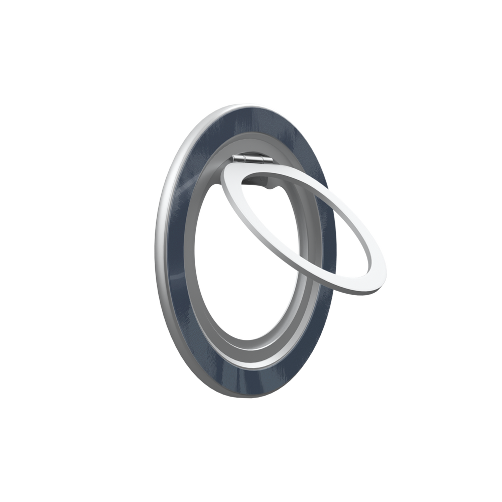 Acid Flora | Dark Blue Floral MagSafe Ring Stand