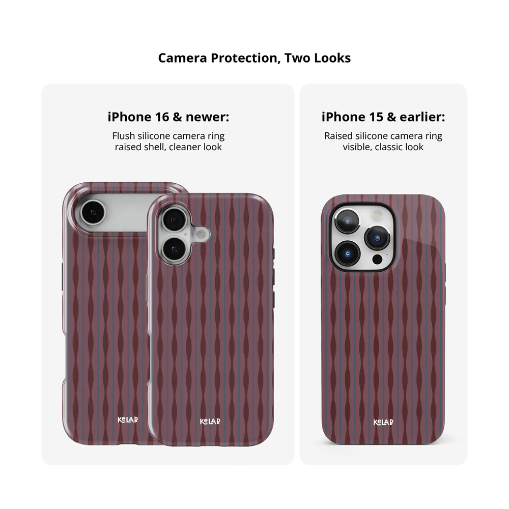 Mulberry iPhone case — Tough, raised camera bezel protection across iPhone models