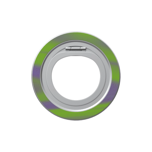 Purple Haze | Y2K Neon Green Abstract Wave MagSafe Ring Stand