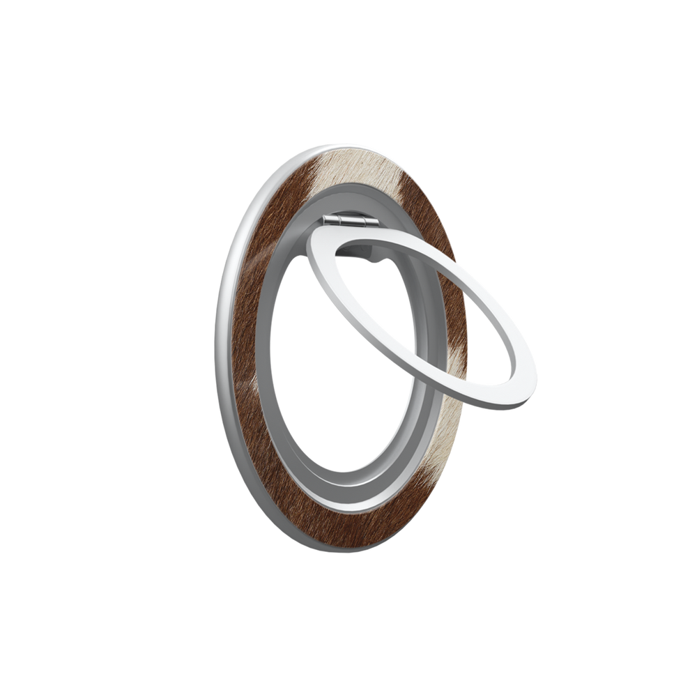 Rodeo Drive | Brown & White Cow Print MagSafe Ring Stand