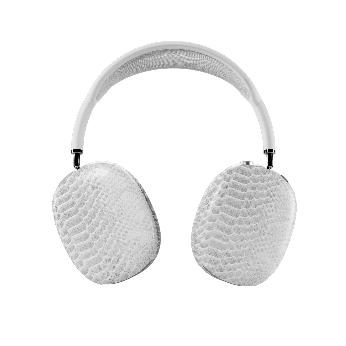 White Venom | White Snake Skin Print AirPods Max Case