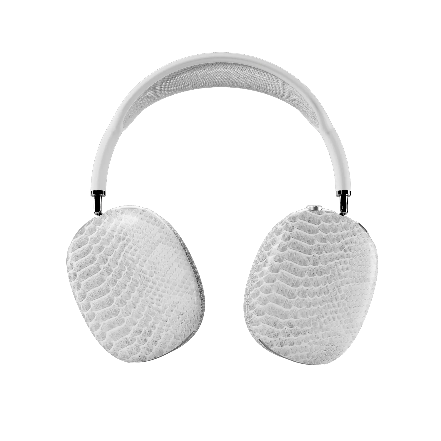 White Venom | White Snake Skin Print AirPods Max Case