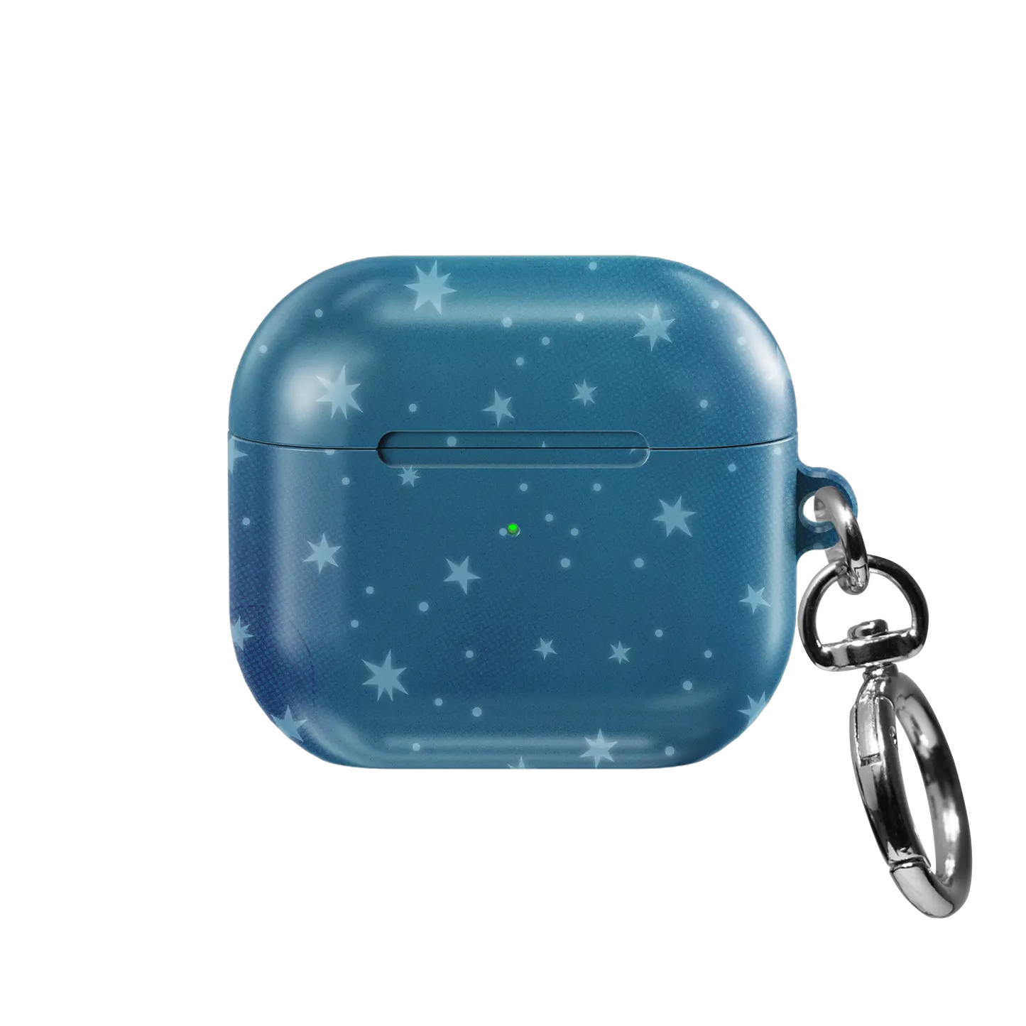Moon Mist | Starry Blue Celestial AirPods Case - front view