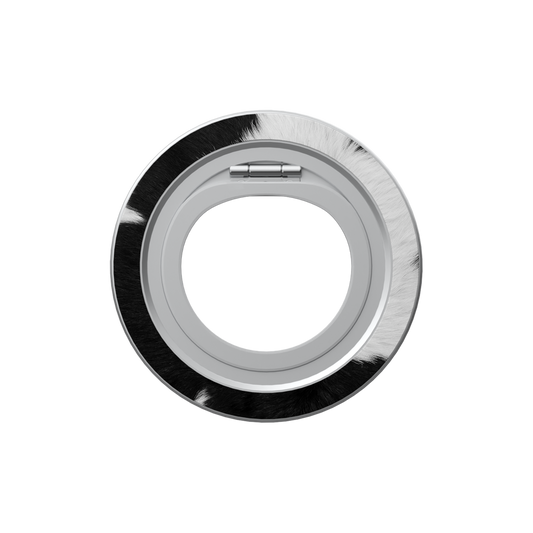 Cow Bell | Black & White Cow Print MagSafe Ring Stand