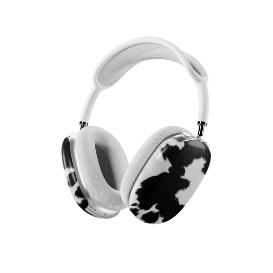 Cow Bell | Black & White Cow Print AirPods Max Case