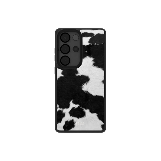 Cow Bell | Black & White Cow Print Samsung Phone Case