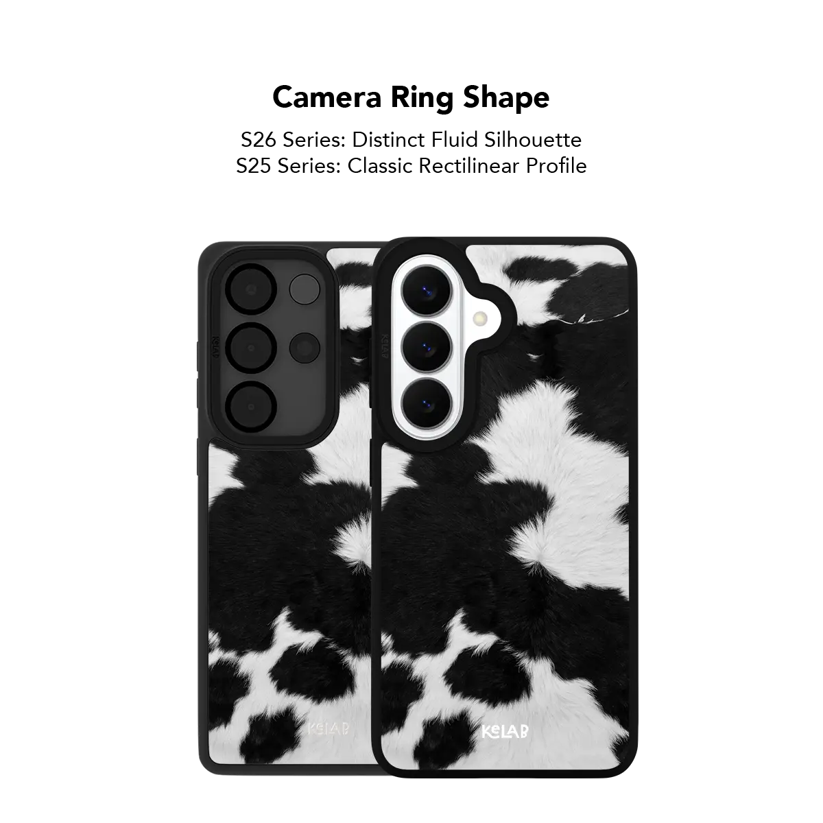 Cow Bell | Black & White Cow Print Samsung Phone Case