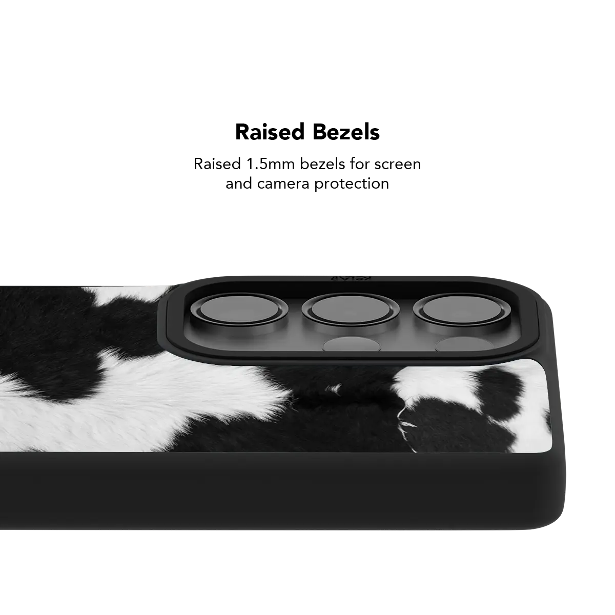 Cow Bell | Black & White Cow Print Samsung Phone Case