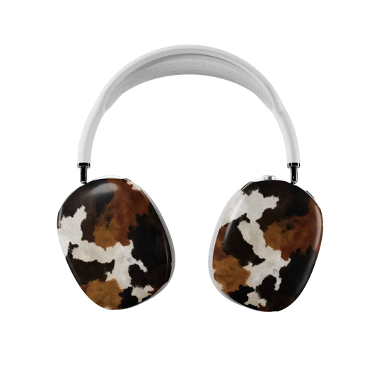 Cattle Drive | Brown & Black Cow Print AirPods Max Case