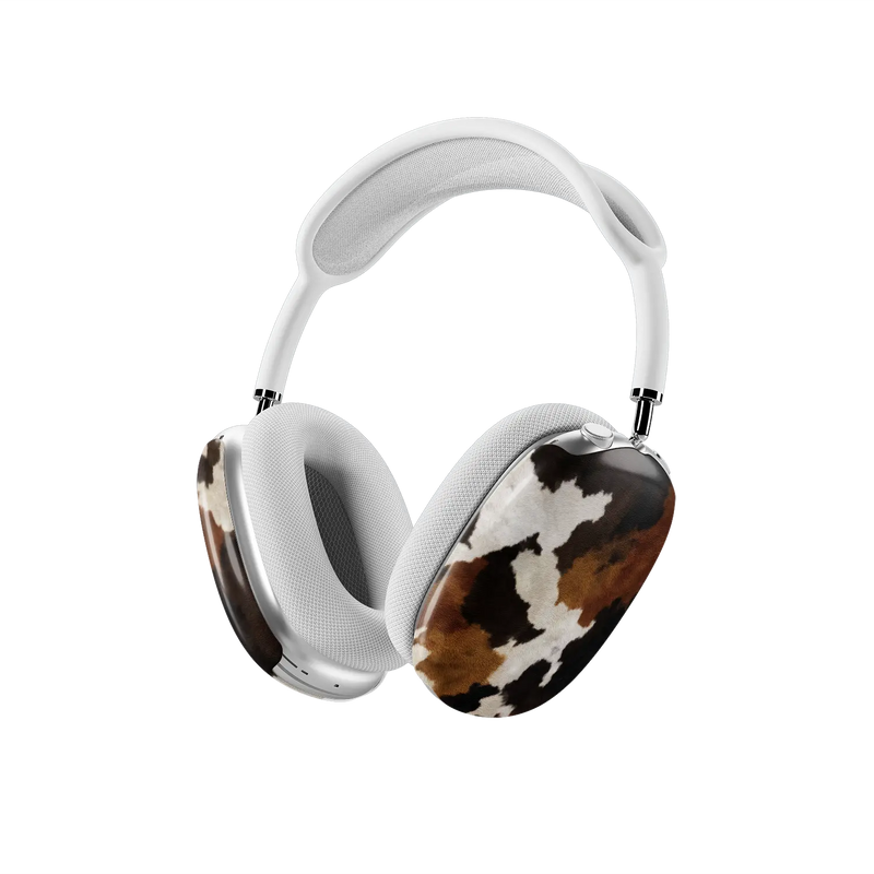 Cattle Drive | Brown & Black Cow Print AirPods Max Case