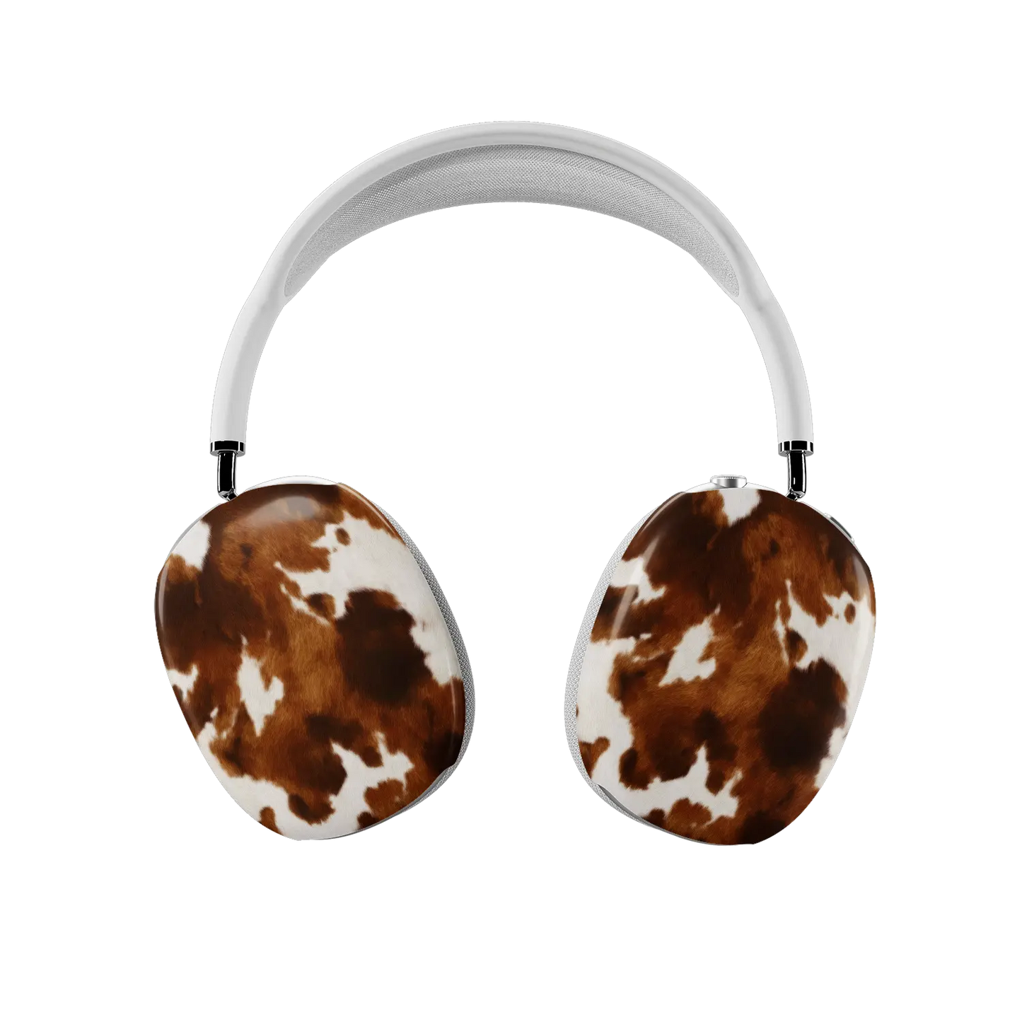Milk & Mahogany | Brown & Cream Cow Print AirPods Max Case