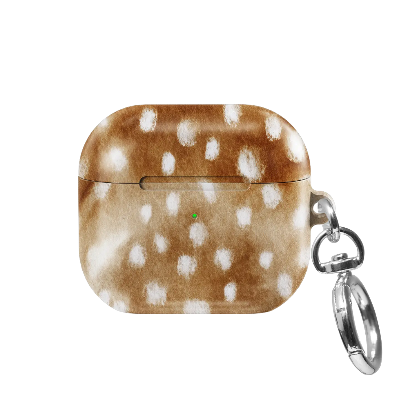 Doe Eyed Drift | Deer Print AirPods Case - front view