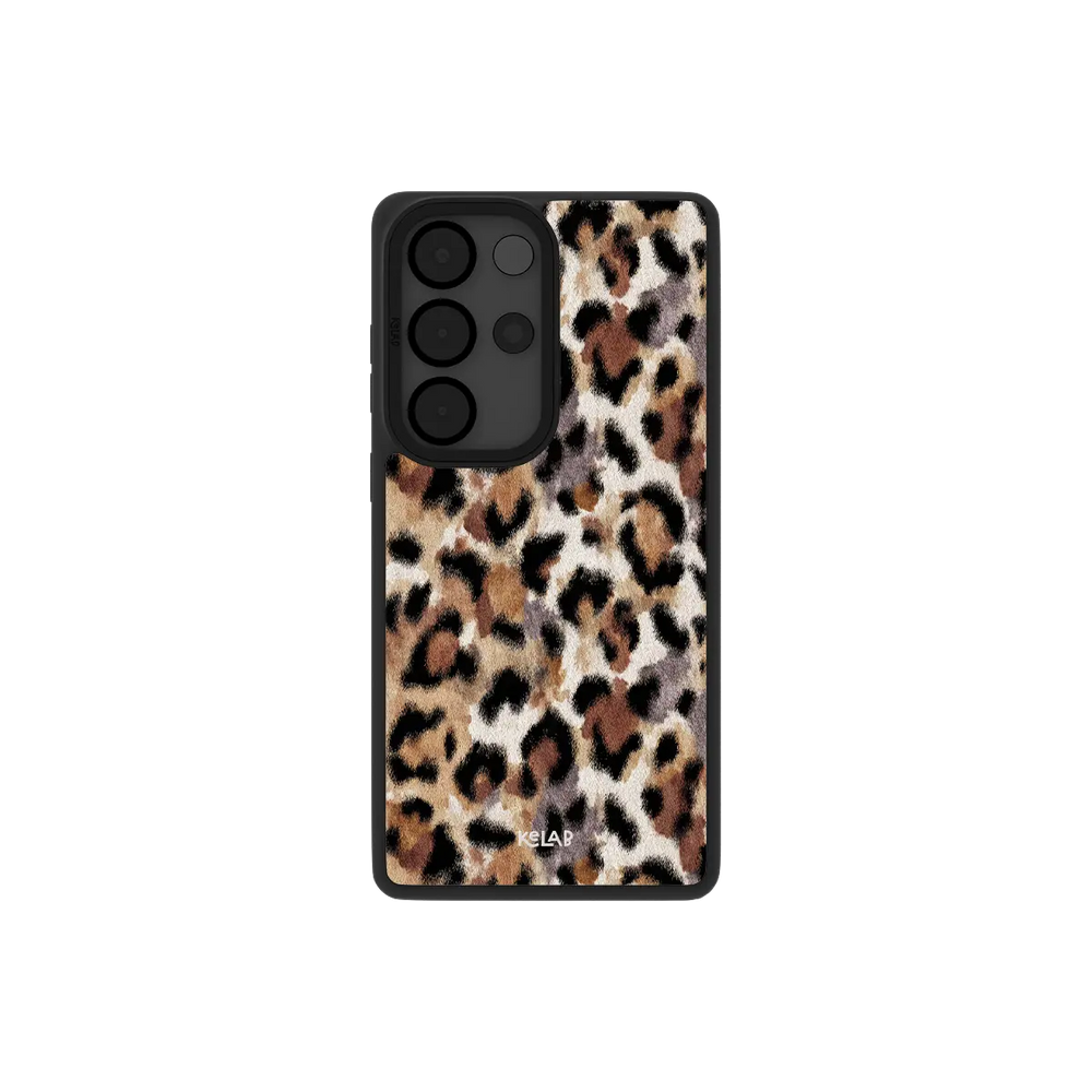 Leopard print Samsung Galaxy phone case made of TPU material with a classic style for Galaxy S26 models