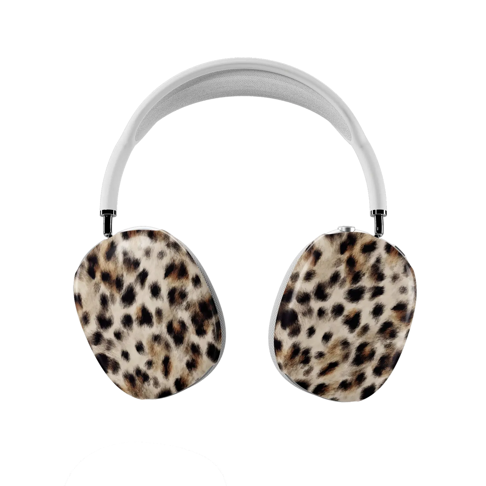 Arctic Aristocrat | Light Brown Cheetah AirPods Max Case