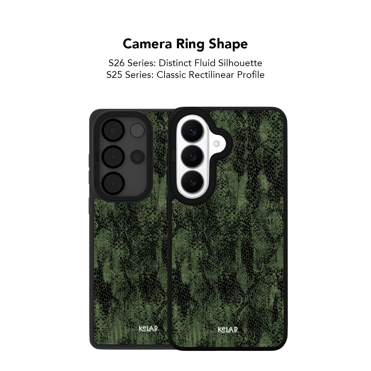 Samsung Galaxy phone case in navy TPU with a classic minimalist design and camera ring shape